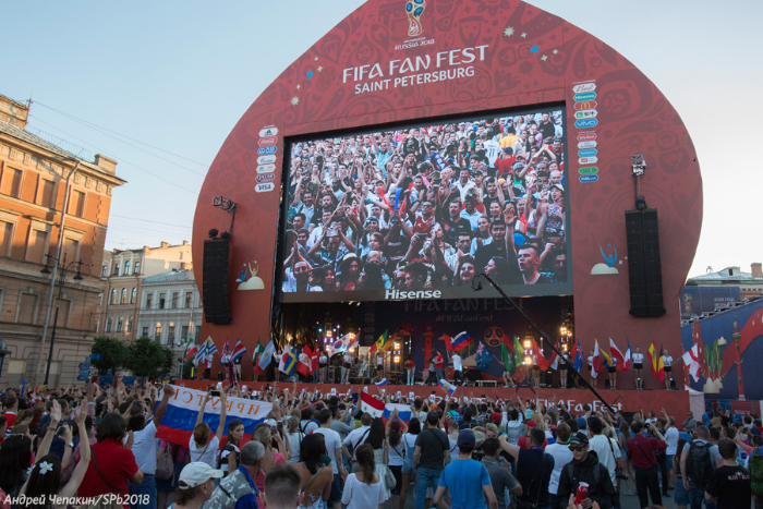 Фан-зону ЧМ на Конюшенной посетили более 1,3 млн болельщиков из всех 32 стран-участниц