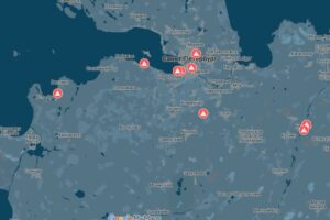За 2025 год беспилотники атаковали Петербург и Ленобласть 10 раз. Карта «Бумаги»