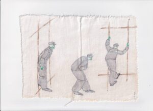 Почти 3 млн собрали на аукционе в поддержку политзаключенных. Акционист Павел Крисевич рассказал «Бумаге» о своей картине, которую выставил на торги